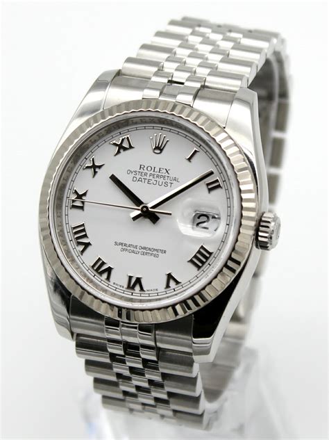 rolex datejust 36 white dial|Rolex diamond Datejust 36mm men's.